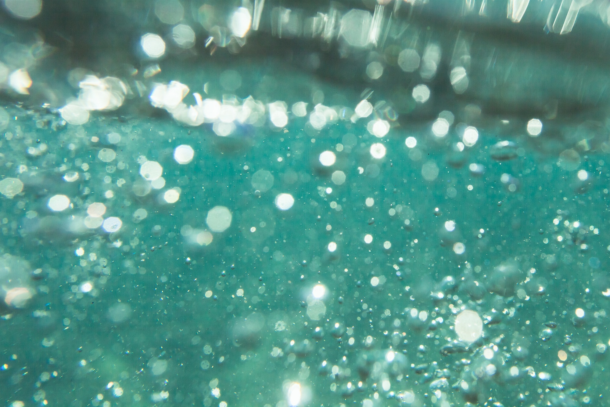 abstract underwater background with bokeh